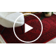 Килим ORIENT 6039 бордовий / чорний Каркас, розетка східний з бахромою